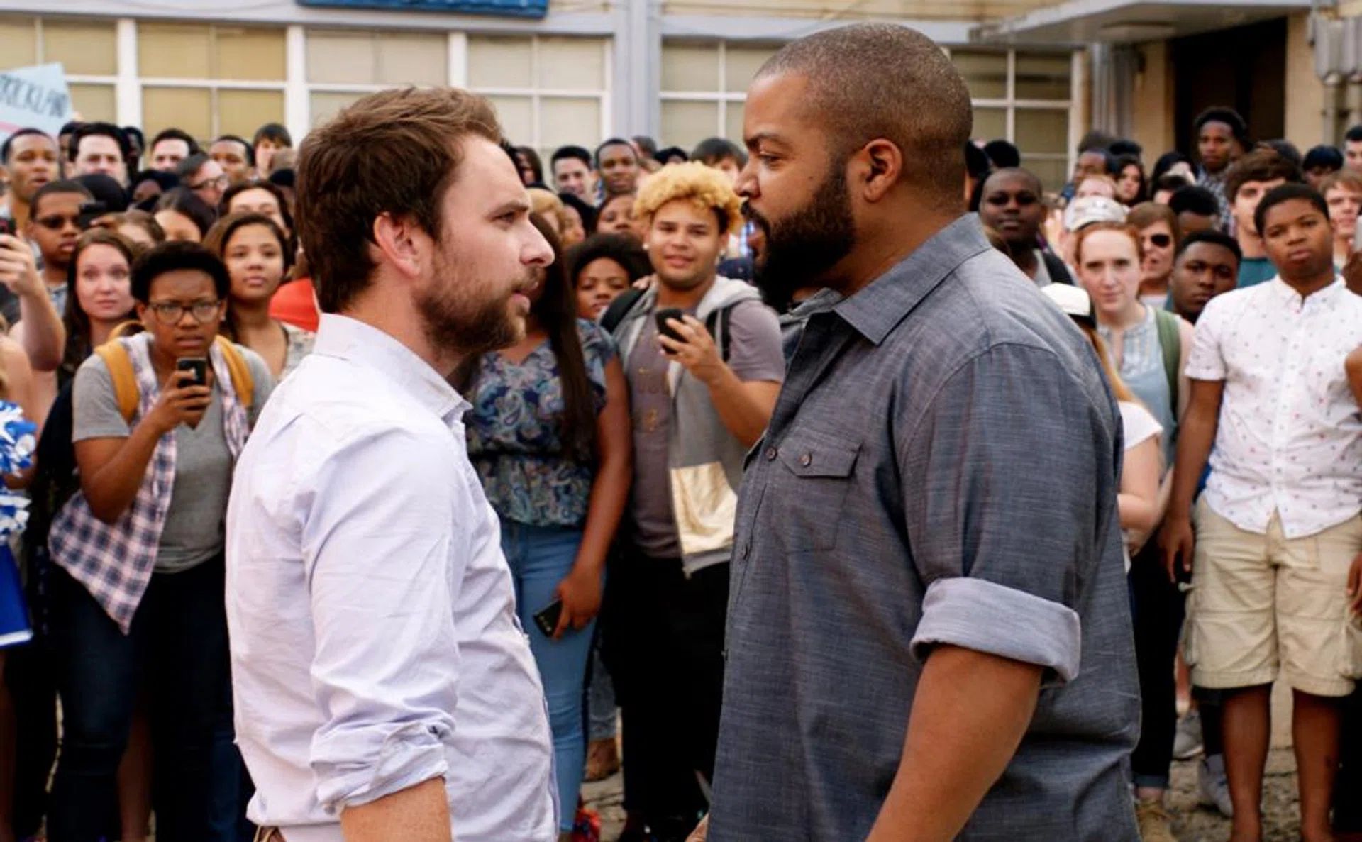 Charlie Day and Ice Cube in Fist Fight.