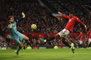 Rashford hits double as Man United thrash Norwich 4-0