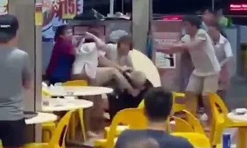 Elderly man kicked in face over cigarette butts at Hougang coffee shop