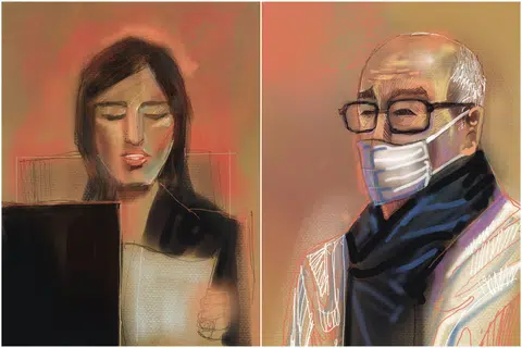 When Principal District Judge Lee Lit Cheng (left) delivered the sentence, Ong looked ahead and had no reaction.
