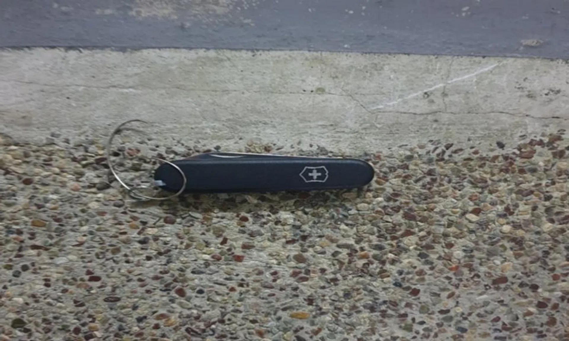 The suspect allegedly used a Swiss army knife to attack the 25-year-old male victim.