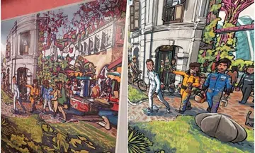 Food court removes artwork following plagiarism allegations