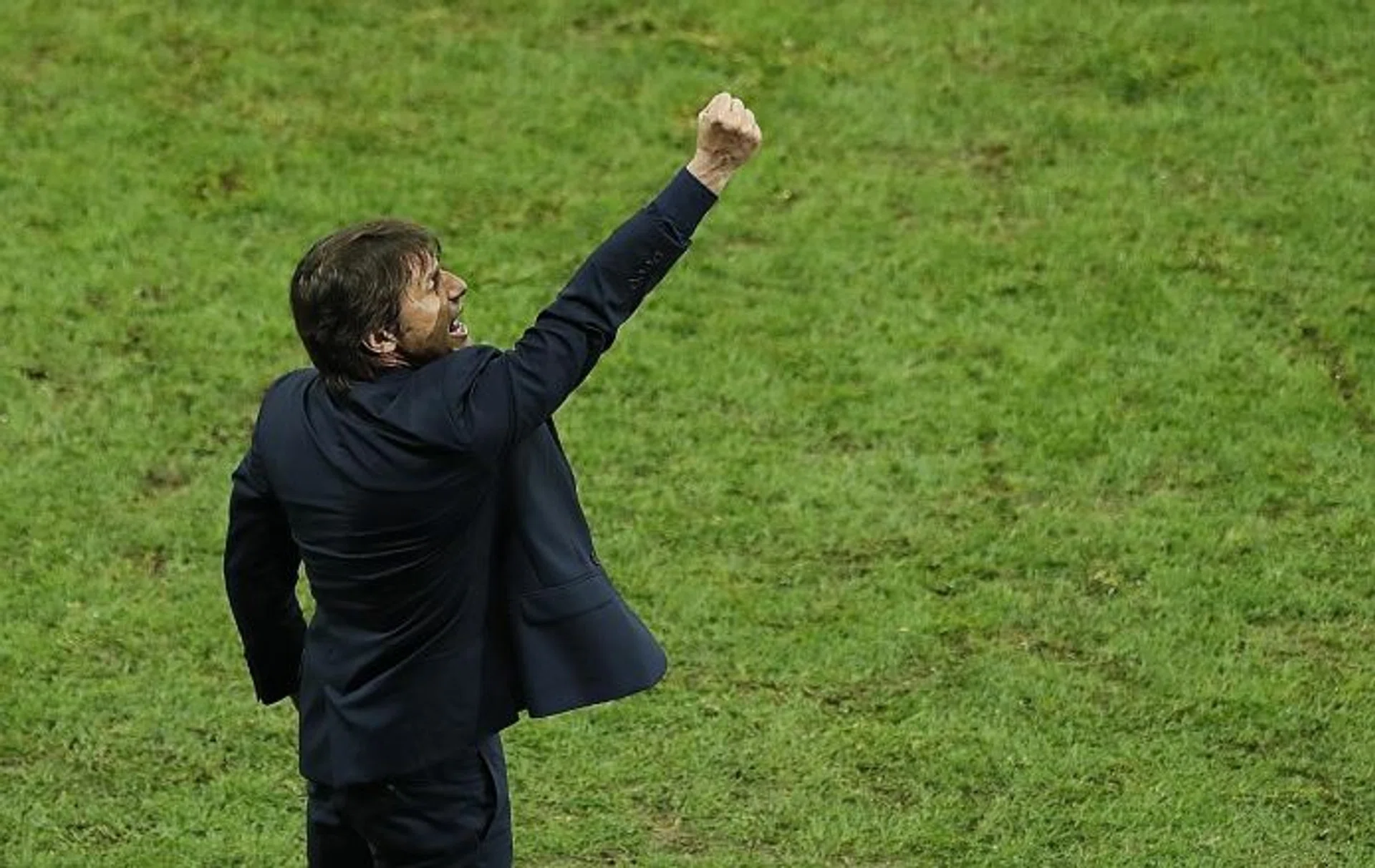 MAN IN BLACK: Conte has the task of making it a red-letter day for his team.