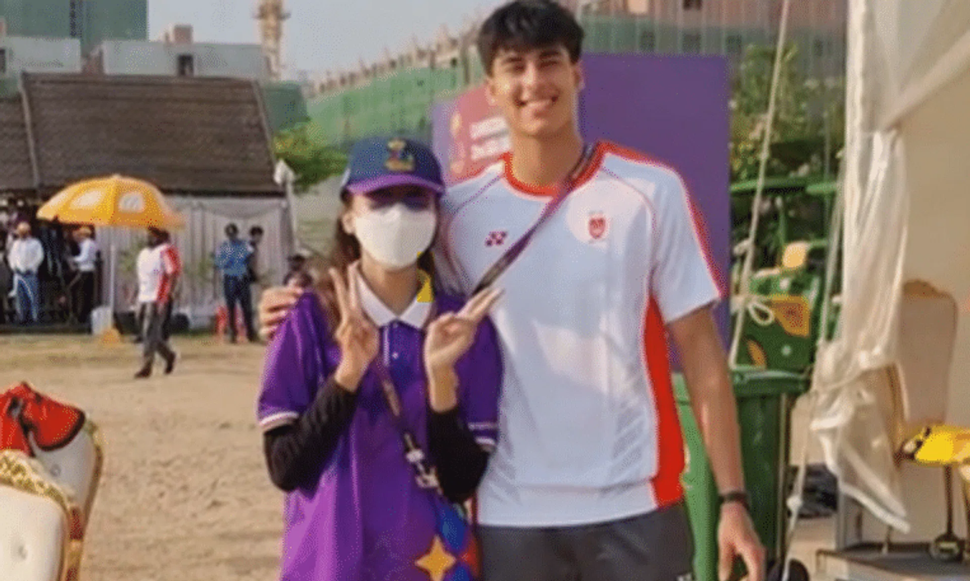 Raoul Sharma was pleasantly surprised when a number of Cambodian Sea Games volunteers asked to take pictures with him. 
