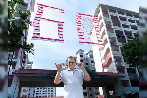 'Ah, National Day has arrived': Uncle Ong's 11-year flag tradition in Toa Payoh