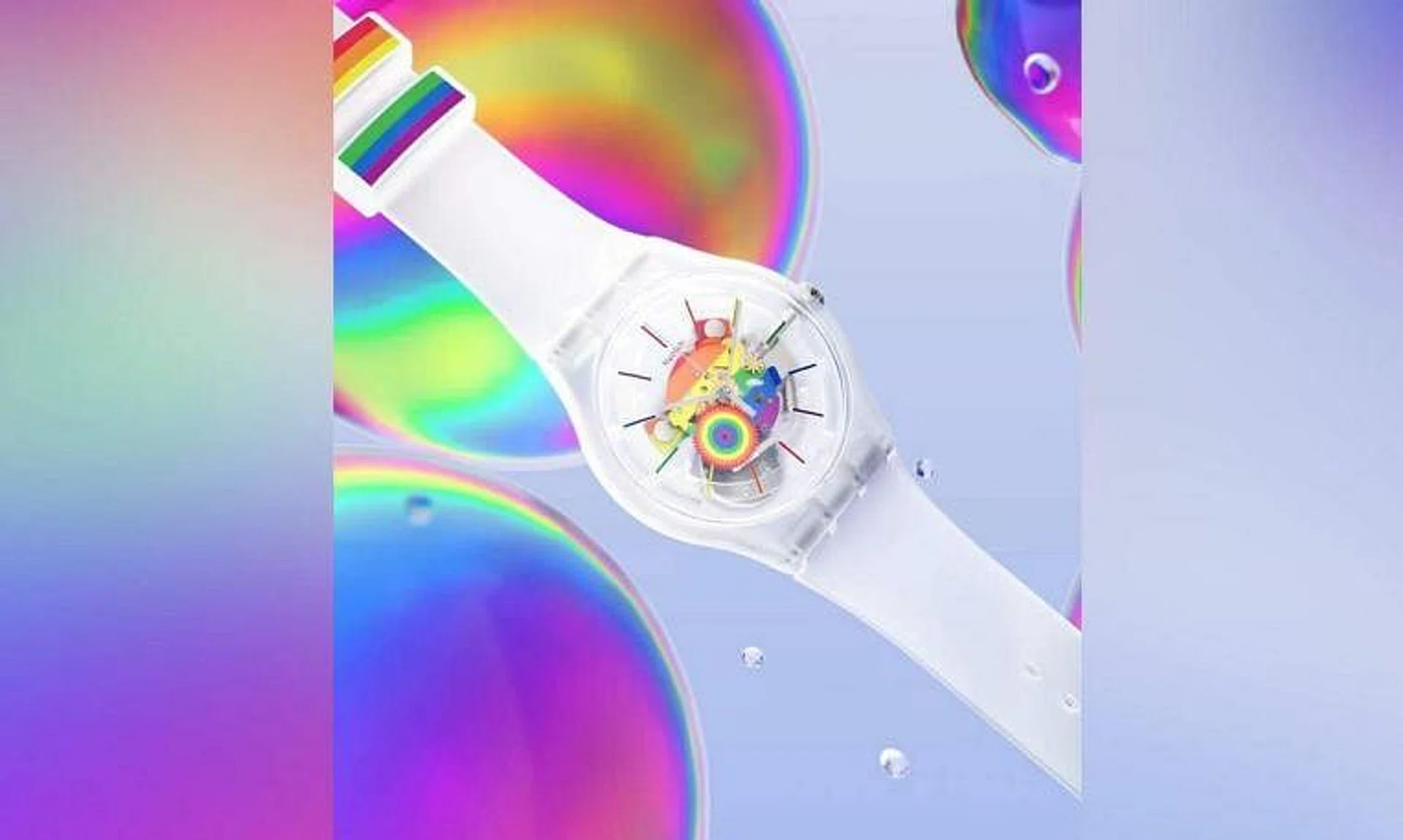 The watches being sold were part of Swatch's Pride Collection.