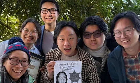 Jimmy O. Yang looks less Jimmy O. Yang than two strangers