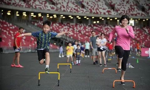 Fun day out for families at the National Stadium