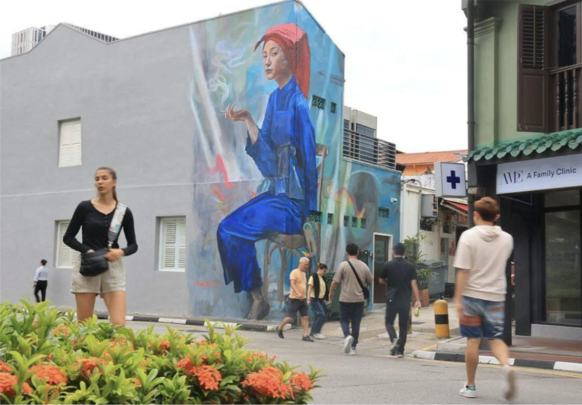 The mural that triggered heated debates.