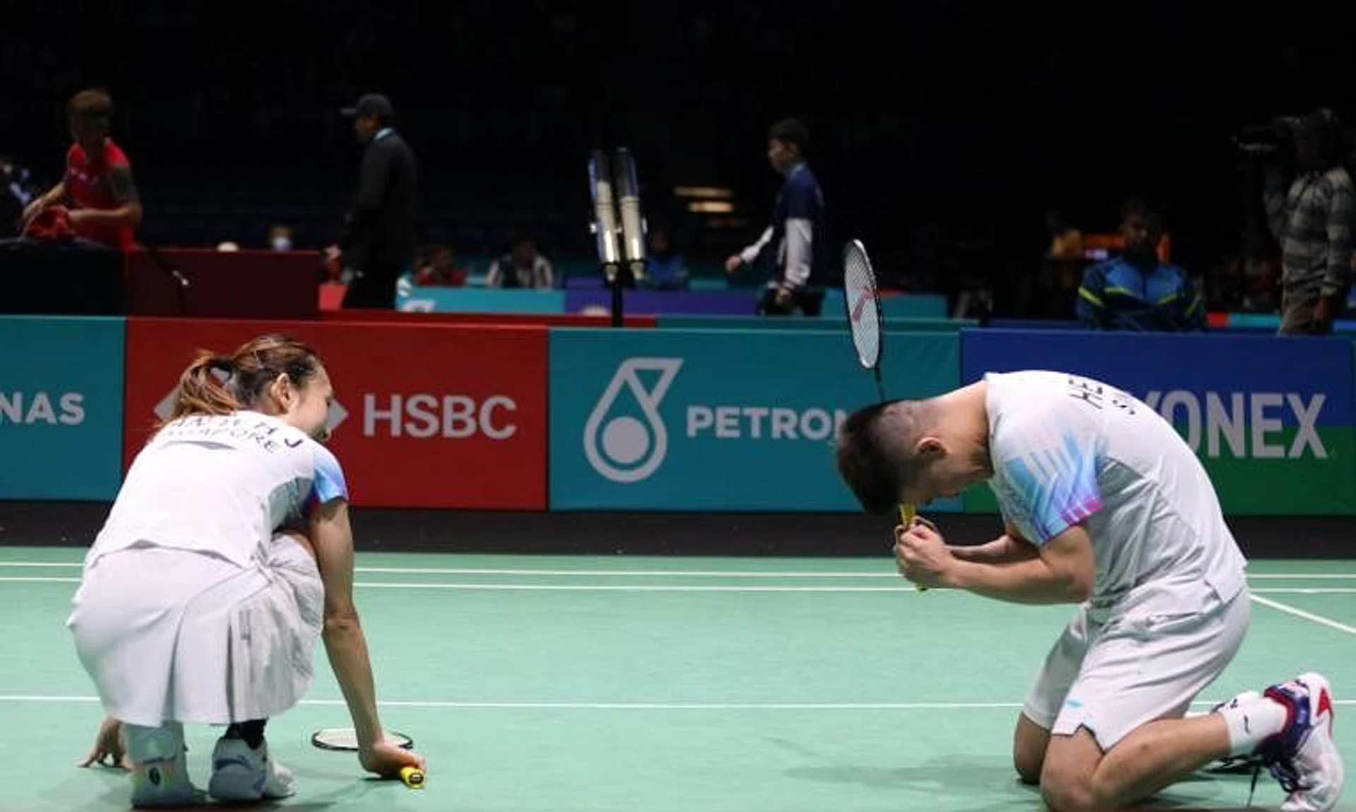 Mixed doubles duo Terry Hee and Jessica Tan fell short in the semi-finals of the Malaysia Open.