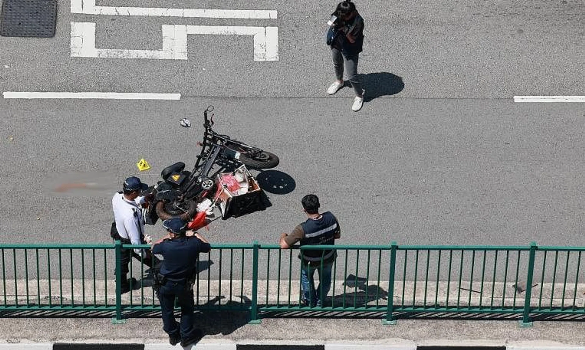 The accident took place in Yishun Avenue 9 at 10.08am on Sunday, said the police in response to queries.