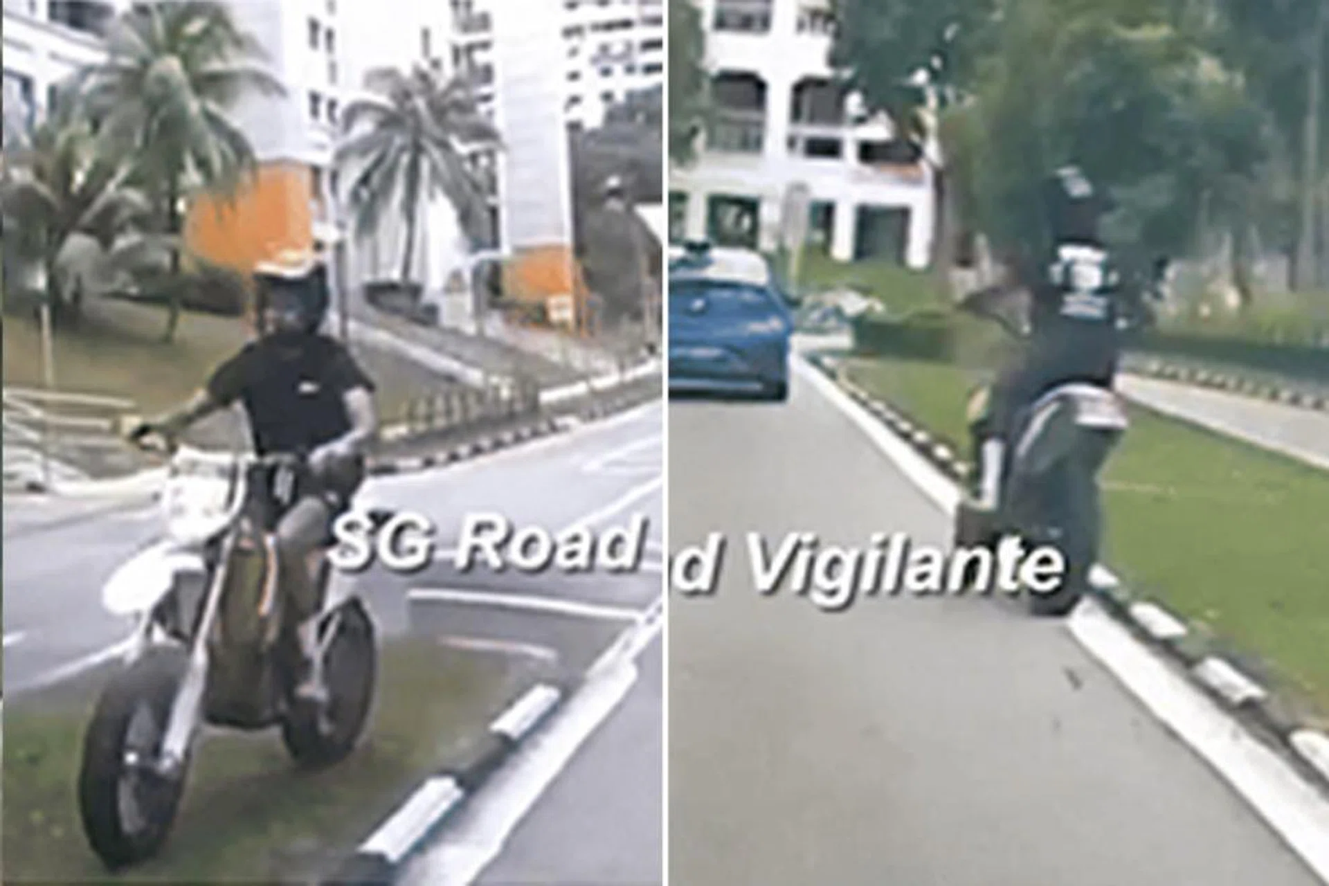 Overtaking on narrow roads or near junctions is also an offence under Singapore's traffic regulations.