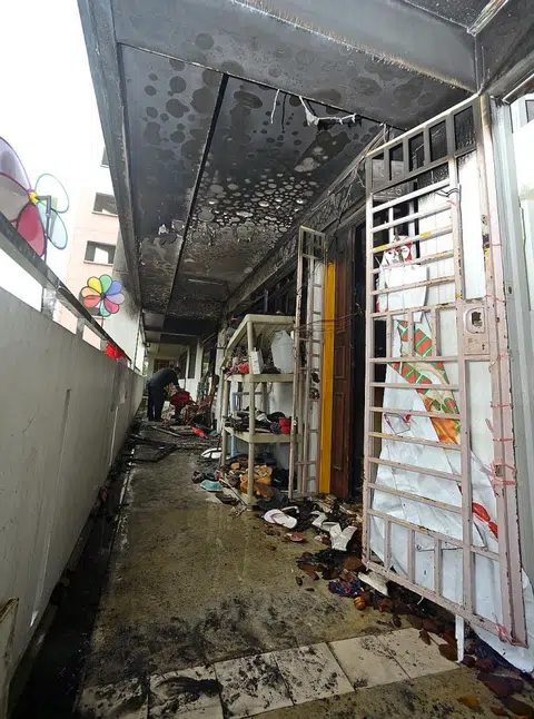 Family's escape blocked by flames in Sengkang fire
