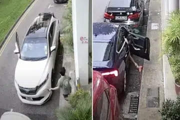 Woman posts CCTV footage of litterbugs outside her condo online, she even chases after two of them