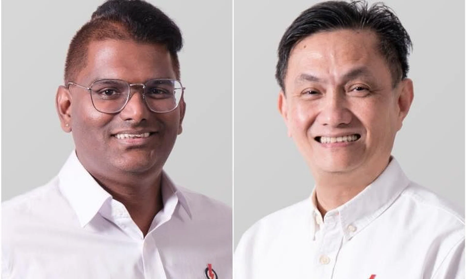 Mr Jagathishwaran Rajo (left) has been appointed chair of Eunos ward, while Mr Kenny Sim will take over Paya Lebar.