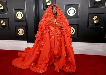 Grammys red carpet: Bold colours, basic black, bling