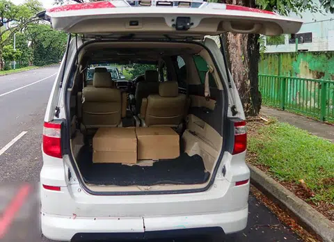 Another 100 cartons were seized from a multi-purpose vehicle.