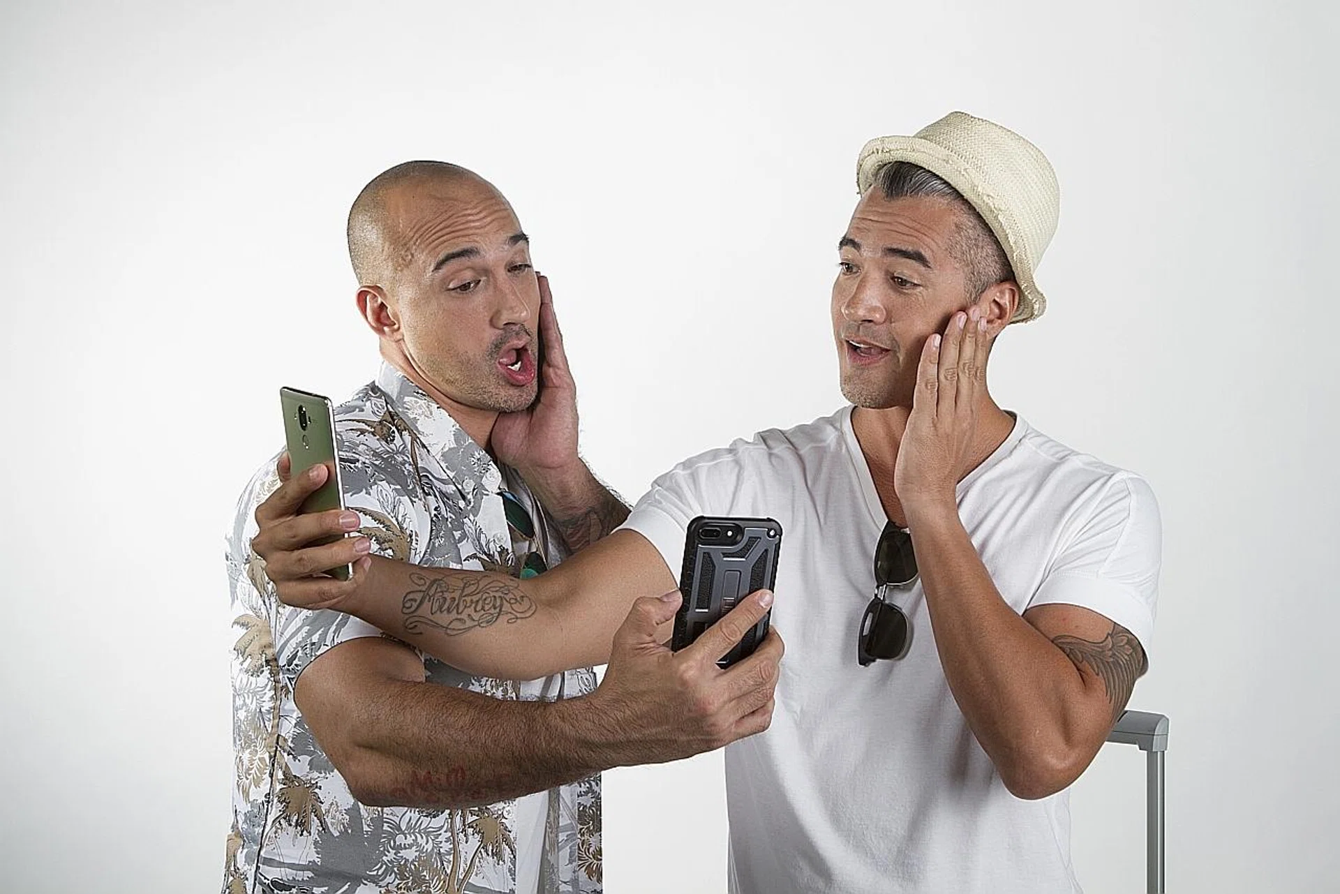 KC (left) and Troy Montero were willing to make their holidays very difficult.