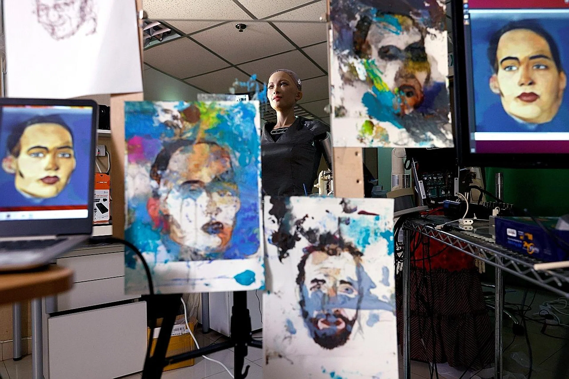 Sophia was developed by Mr David Hanson of Hanson Robotics. A digital work of art that Sophia created in collaboration with digital artist Andrea Bonaceto was sold at an auction yesterday for $927,800 in the form of a non-fungible token. 