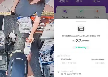 Man reports S'pore driver who used his card to pay for petrol in JB
