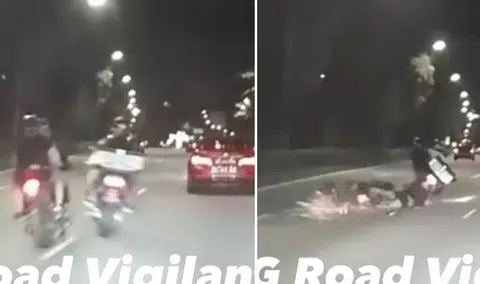 4 taken to hospital after getting flung from motorbikes in BKE collision