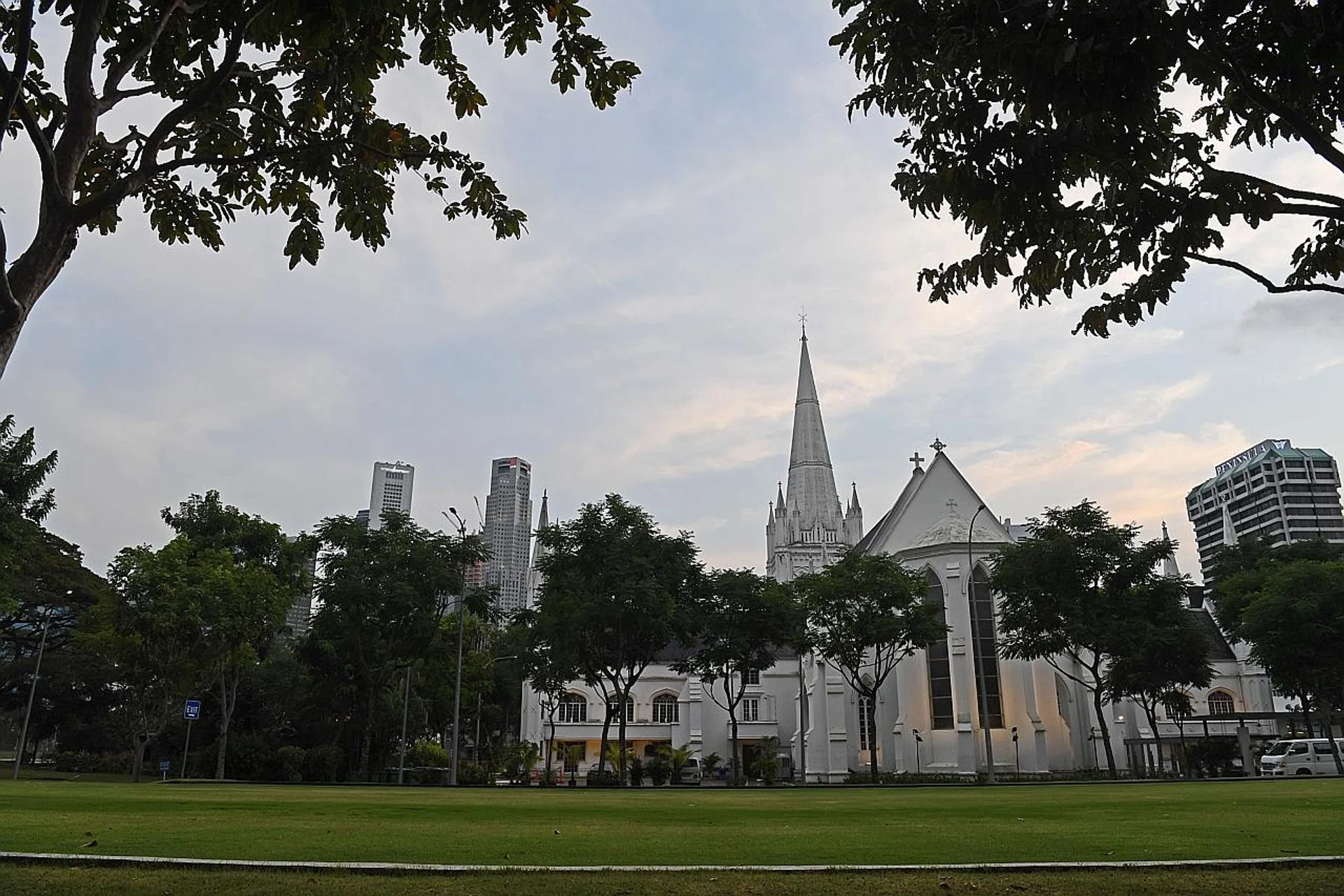 St Andrew's Cathedral had put up a notice saying it would be closed until April 3 for the premises to be disinfected. 
