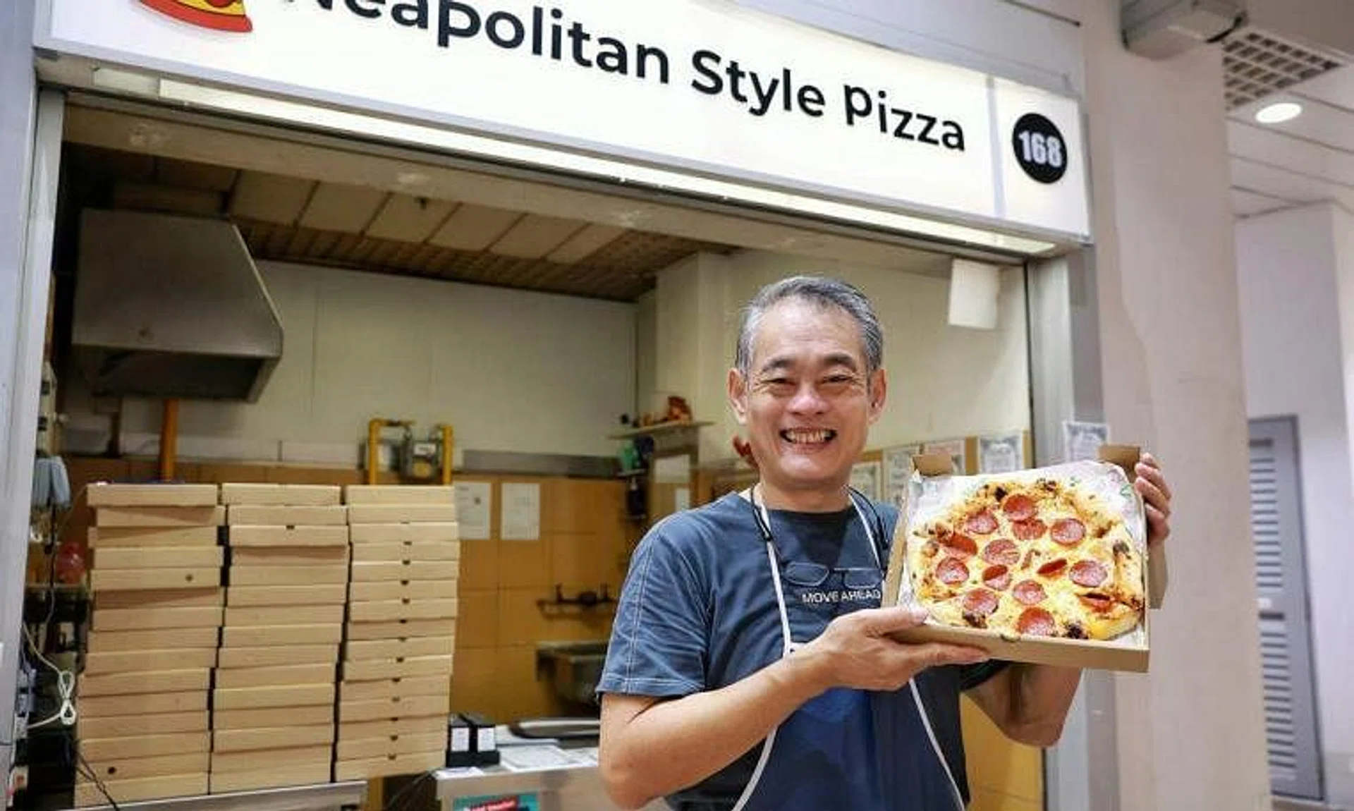 Mr Henry Teong set up 168 Neapolitan Style Pizza at Taman Jurong Food Centre to create a future job for his 16-year-old son Jonas, who has autism. 