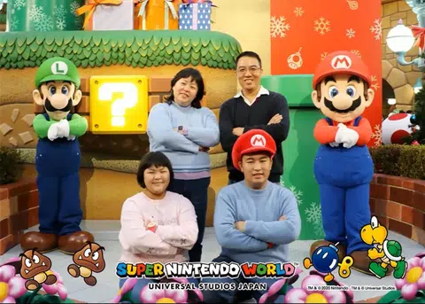 Mr Chiang Kok Keong and his wife Ai Min with their son Wai Jeon and daughter Xiaoqi in a photo taken at Universal Studios Japan.