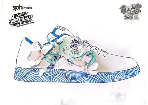 dlsneaker05 - Design 16 submitted by Seah Mei Yuan
Credit: Design Your Sneaker Competition