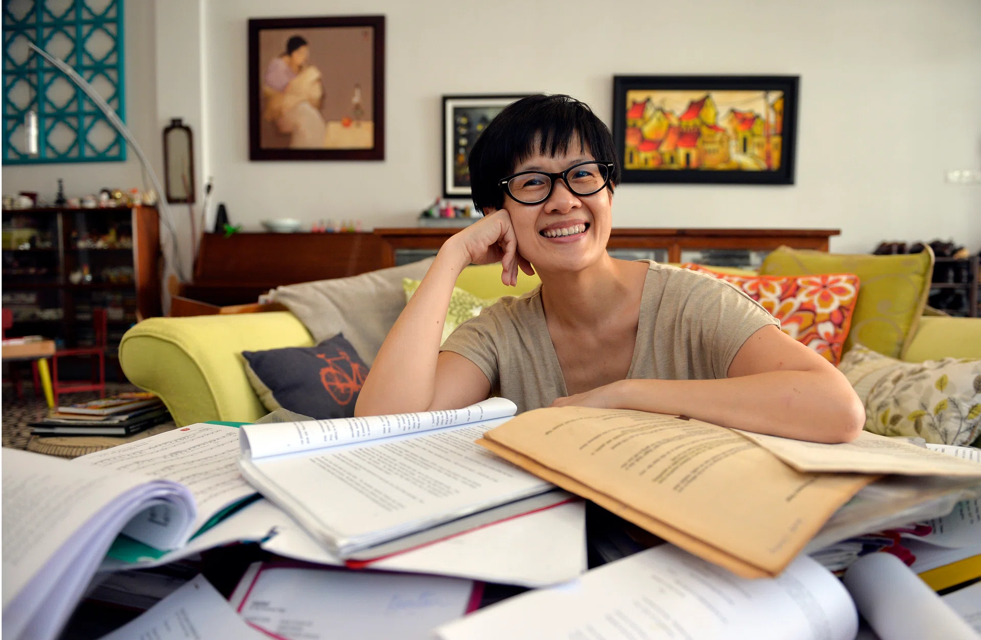 ILL: Local theatre actress Karen Tan spent two nights in hospital after contracting dengue. 