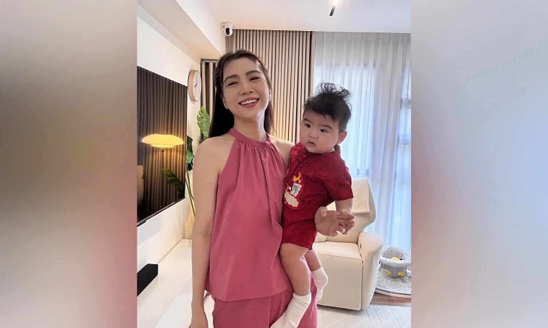 The 41-year-old Malaysian actress, who is based in Singapore, gave birth to her son Skye in Aug 2024. 