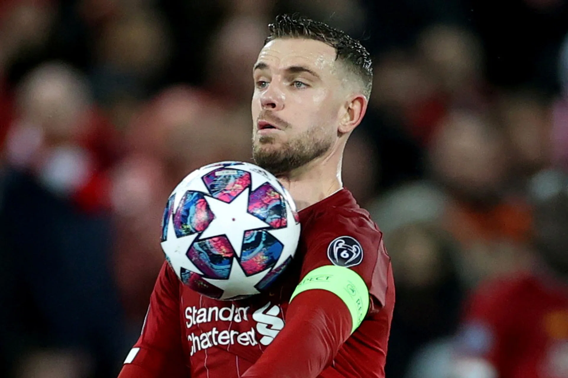 Liverpool captain Jordan Henderson has offered his views on potentially lifting the English Premier League title in an empty stadium. 