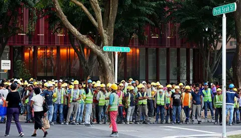 Worker at Tanjong Pagar Centre fire: 'The lorry I was in filled with smoke'