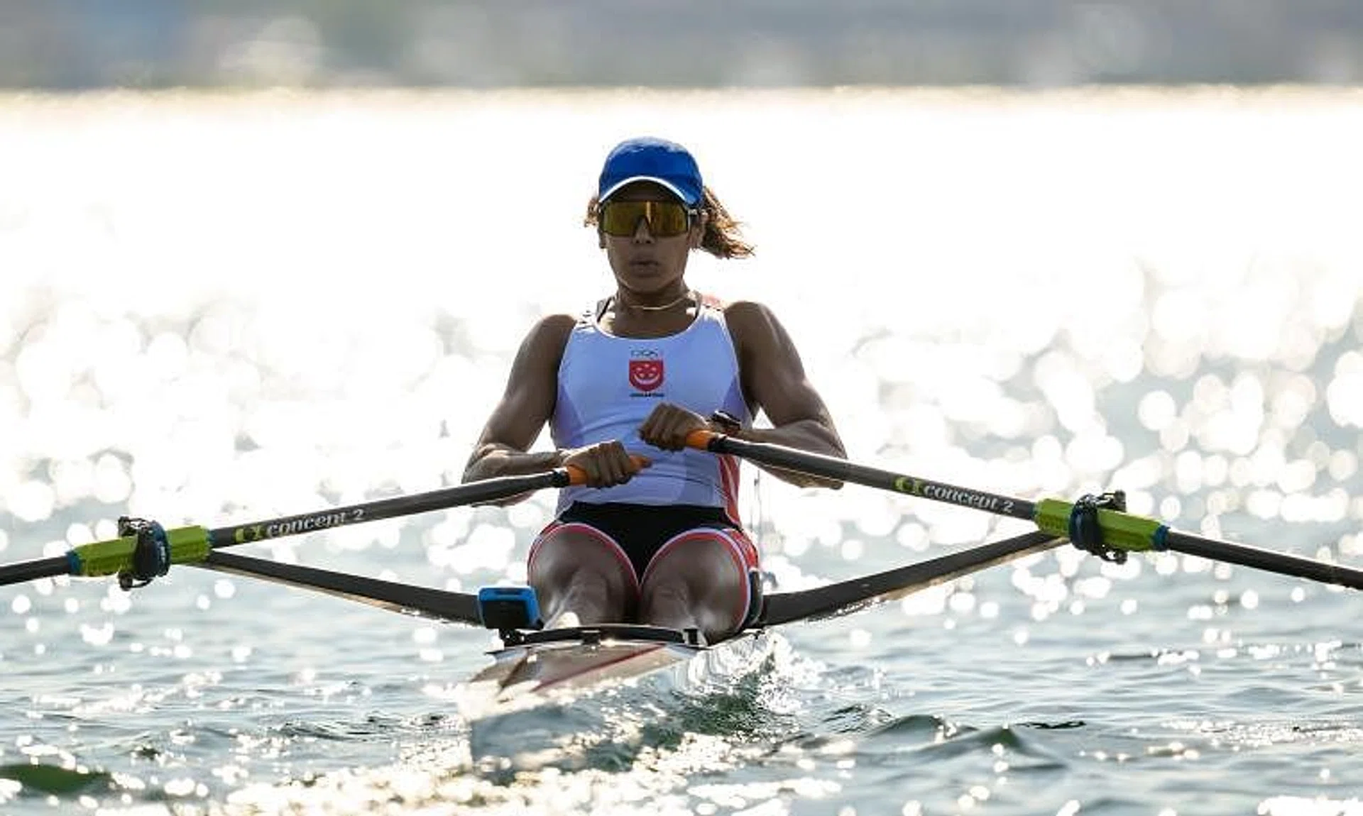 Singapore rower Saiyidah Aisyah Rafa'ee in action.