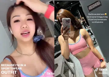 Woman in gym attire puts her strength training to use as she carries unwell passenger off train