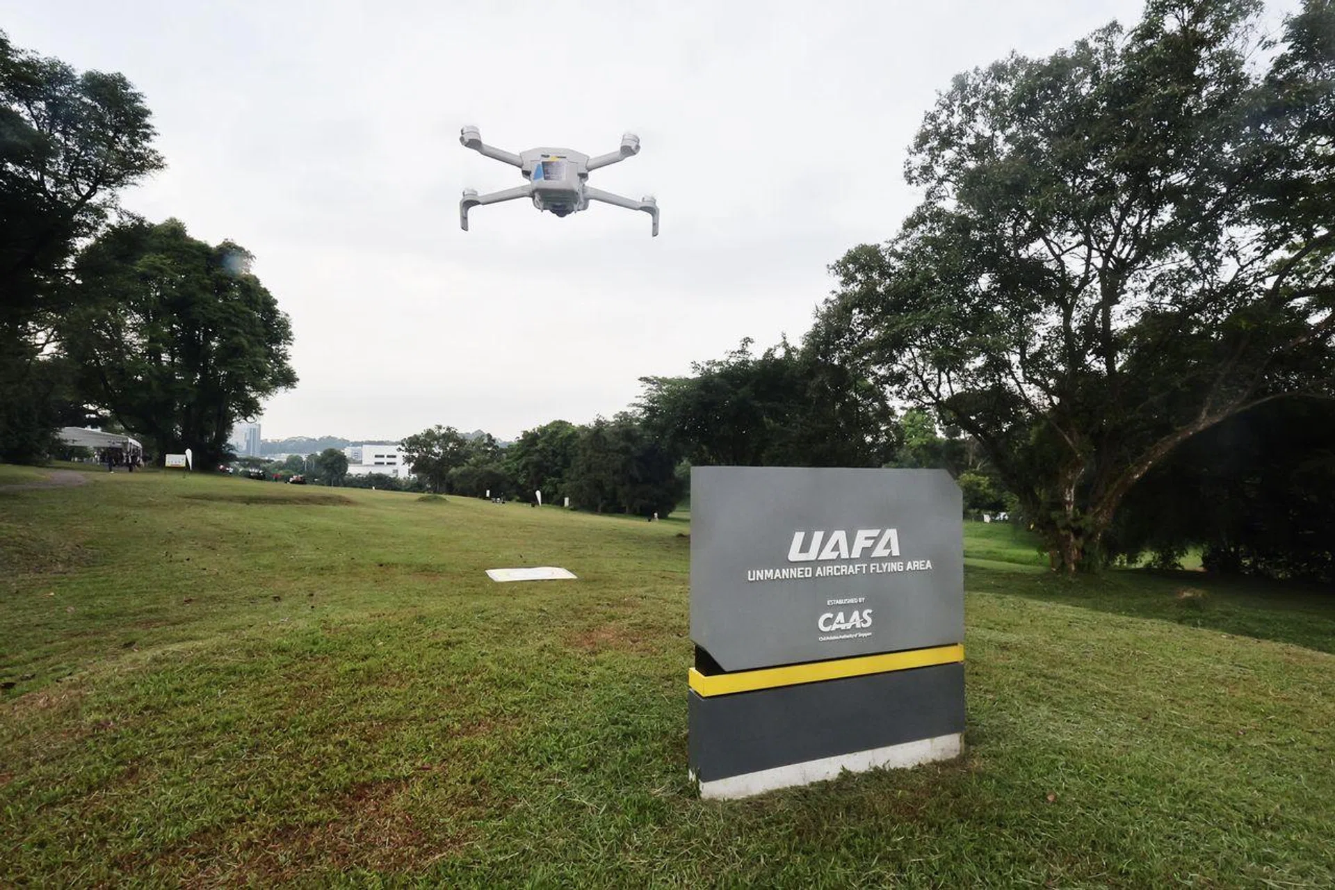 There are two dedicated areas currently available for drones and other unmanned aircraft to be flown recreationally – one over the waters of Pandan Reservoir and another at an open field in Dover Road.