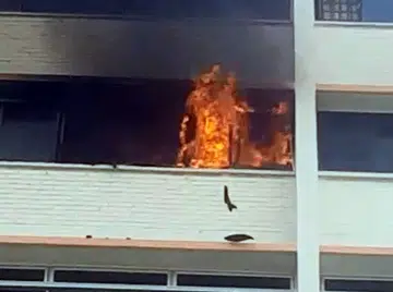 Flat a black mangled mess after Marsiling fire