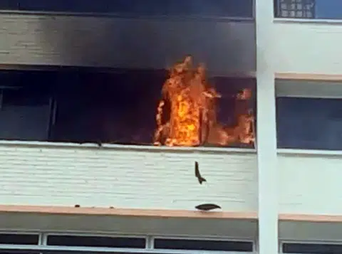 Flat a black mangled mess after Marsiling fire