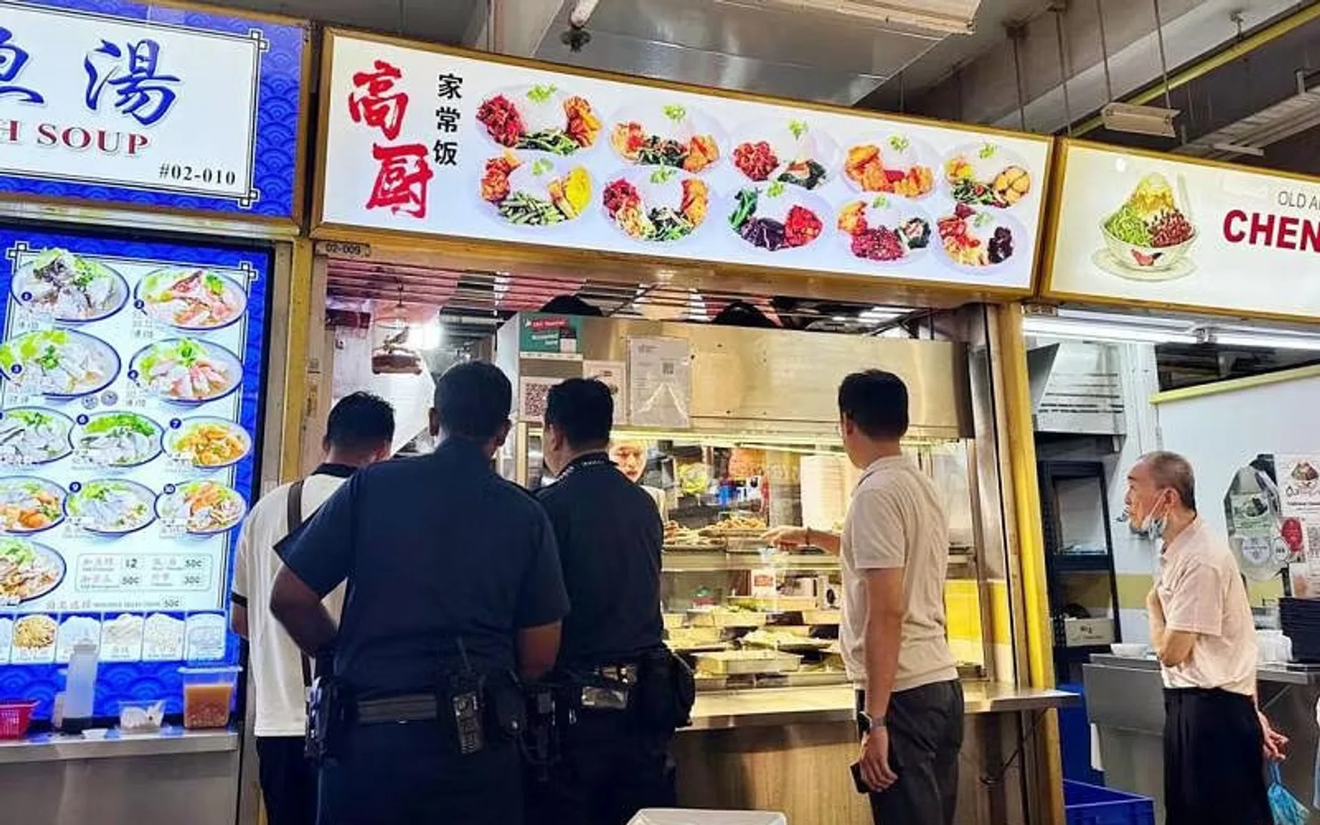 The middle-aged tourist, who is from China, ordered $3.60 worth of food but insisted on paying only after finishing his meal.