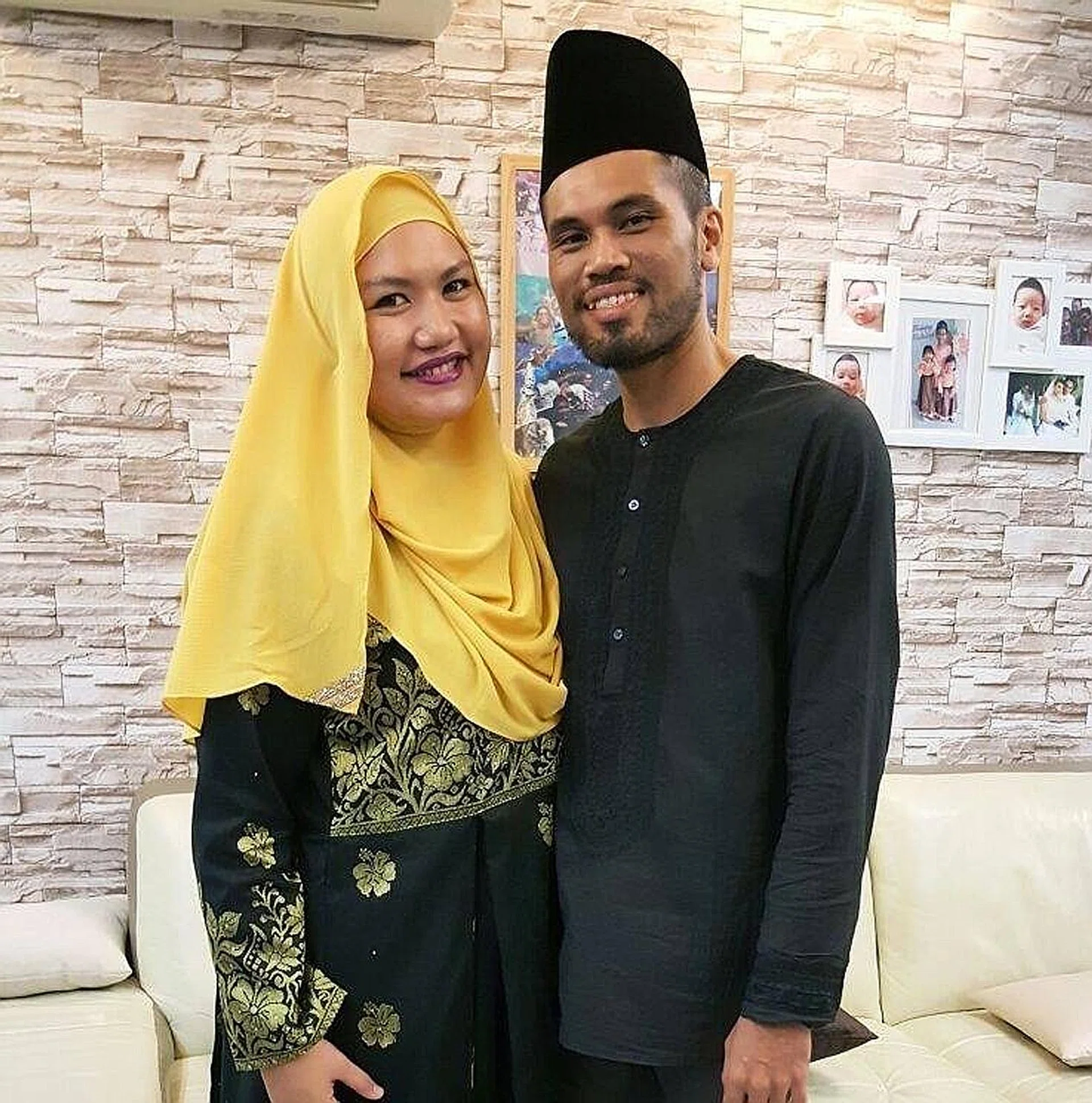 Madam Salinah Mohamed with her husband Indra Shaiful in happier times. PHOTO: FACEBOOK/SALINAH MOHAMED
