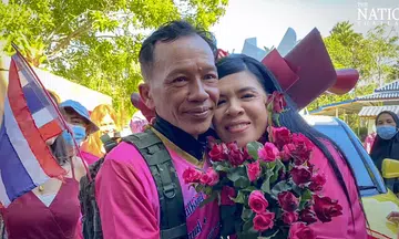 Thai man weds sweetheart after walking for 1,200km