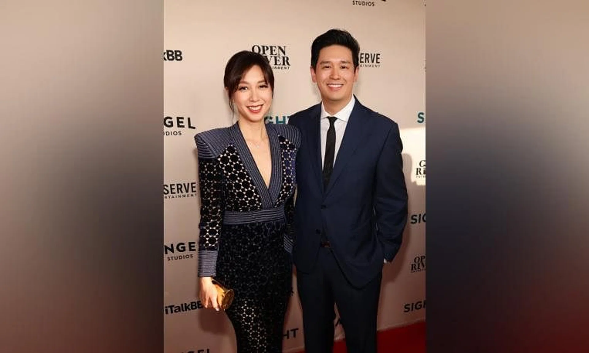 Film producing couple Rachel Tan and Dan Mark at the premiere of biographical film Sight in Los Angeles in May.