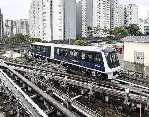 First 2 new Sengkang-Punggol LRT trains handed over to SBS Transit, service starting in Q3 2025