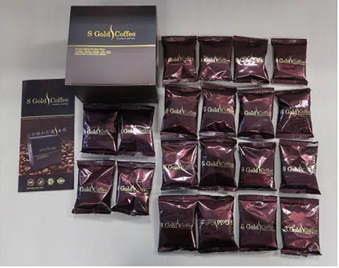 S Gold Coffee sold online contains banned substance