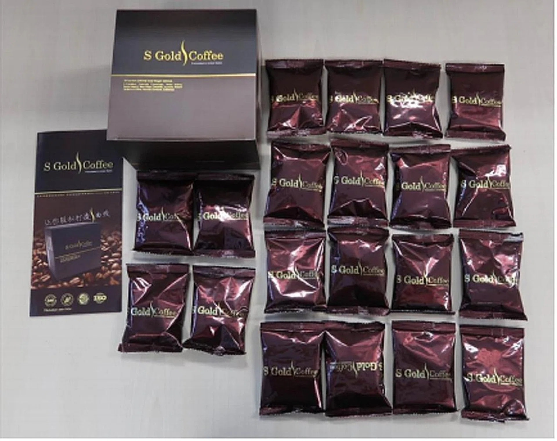 Slimming product S Gold Coffee contains sibutramine.  