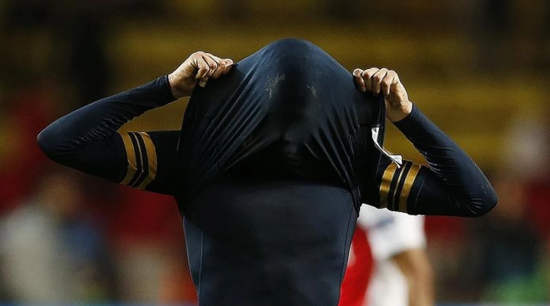 BAD NIGHT: Dele Alli can't hide his disappointment as Tottenham crashed out.