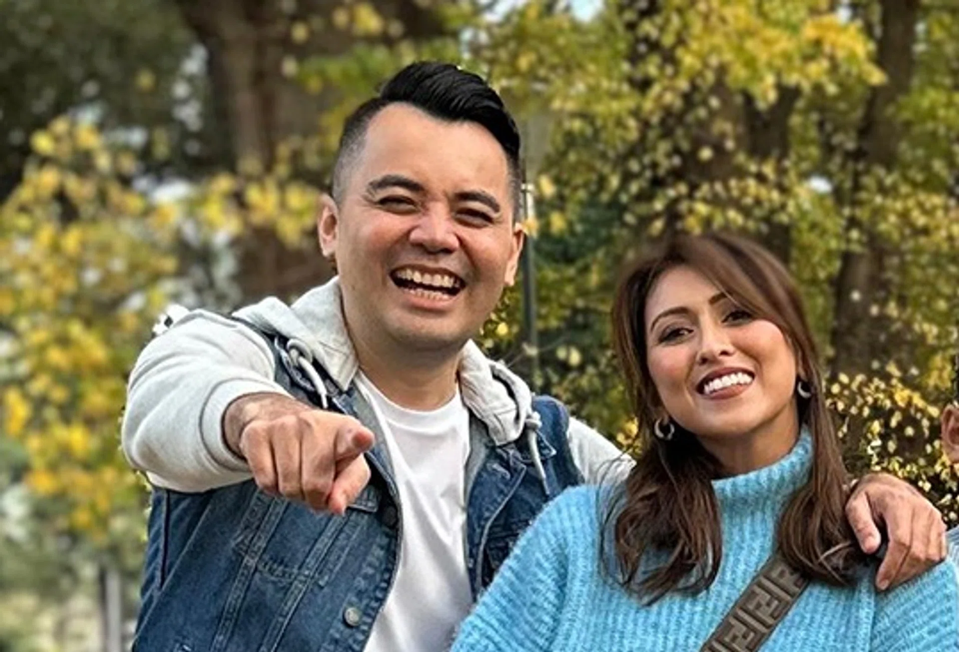 Nurul Aini and husband Sofian Roslan.