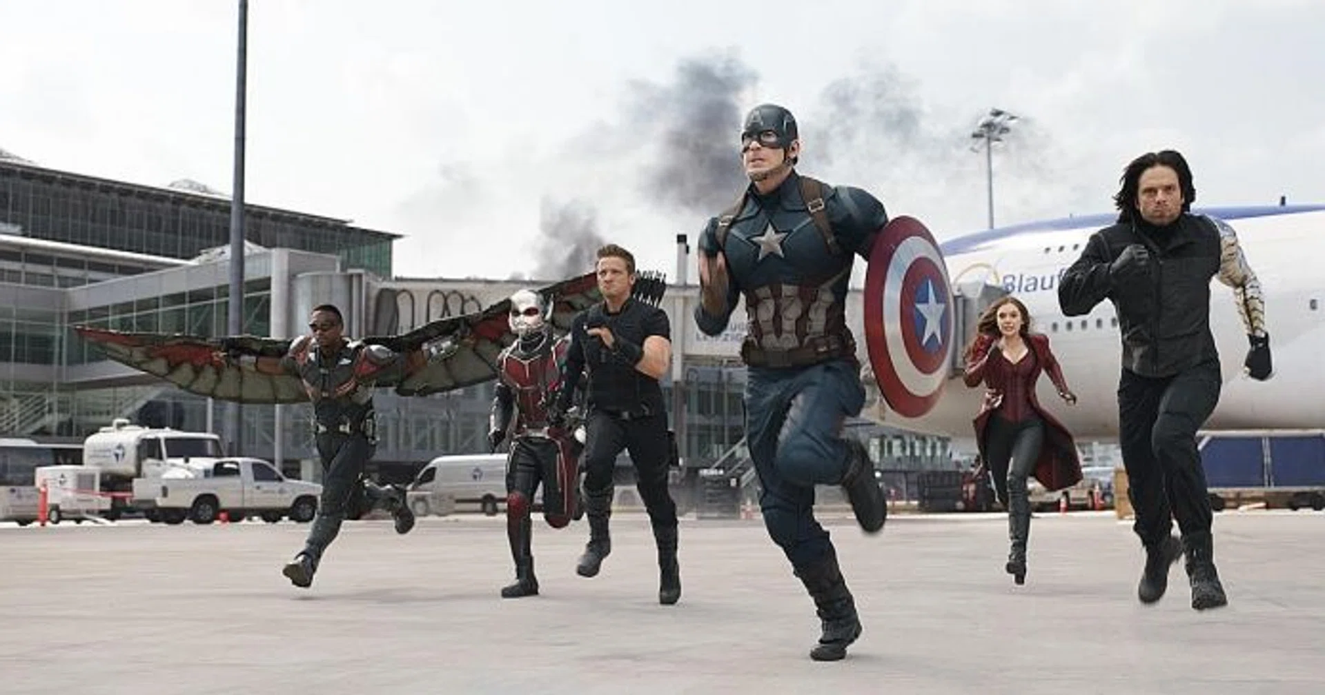 "Nobody's really focused on my character so much in this. It's not my story... You're joining the orchestra. Somebody's playing an oboe, somebody's playing a violin, and I might be just the little triangle, but it's still part of it." - Paul Rudd, who plays Ant-Man (above, second from left) in Captain America: Civil War 