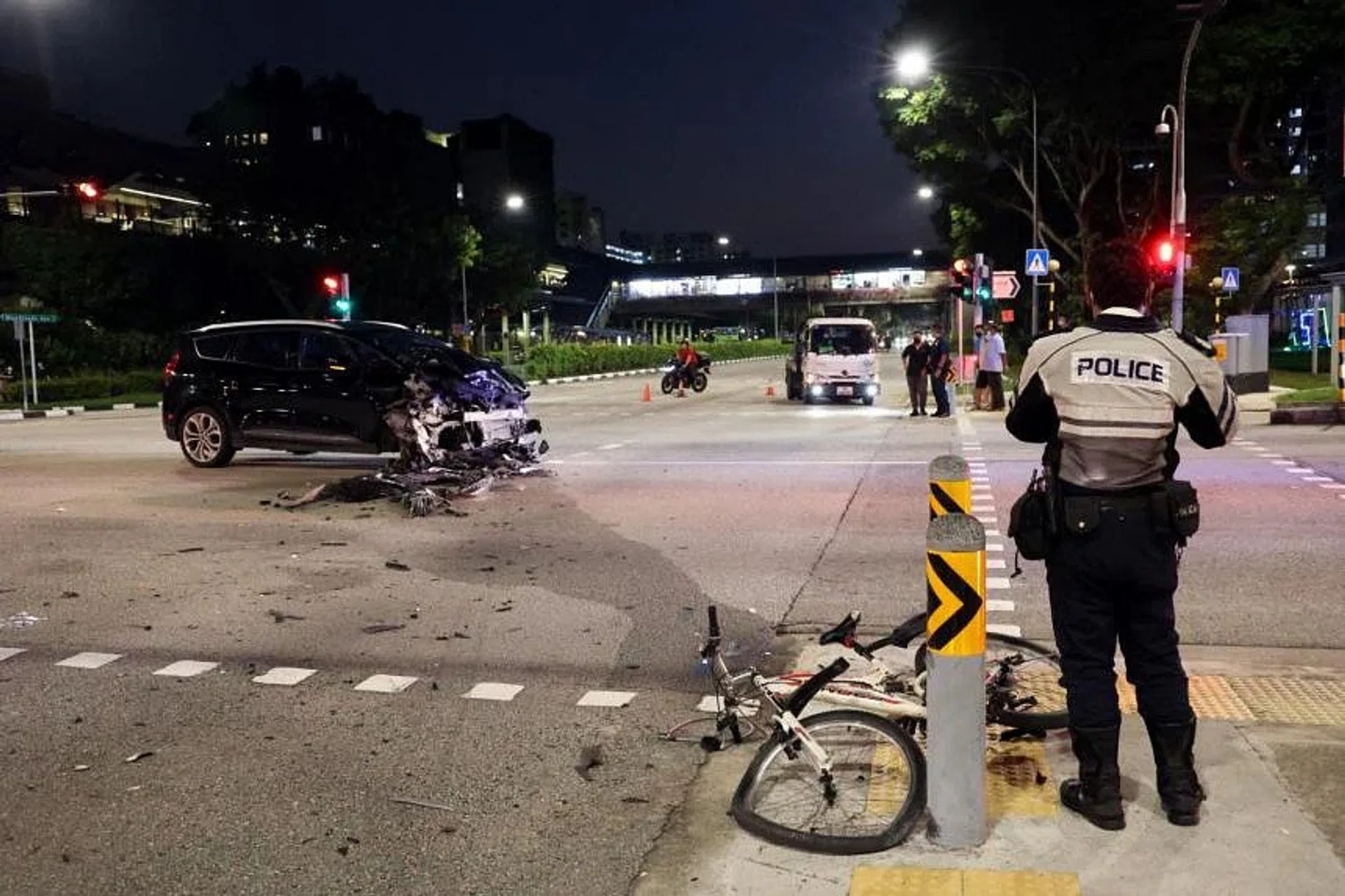 Four taken to hospital after accident in Woodlands | The New Paper