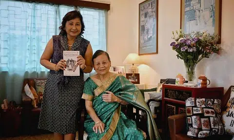 Inspired by her mother's birth story, she wrote a book about inter-racial adoptions in S'pore